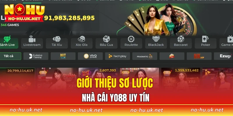 Giới thiệu sơ lược nhà cái YO88 uy tín